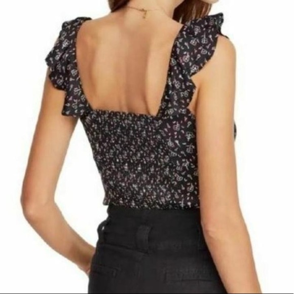 Free People Stay with You Ruffle Crop Top … - Picture 2 of 5